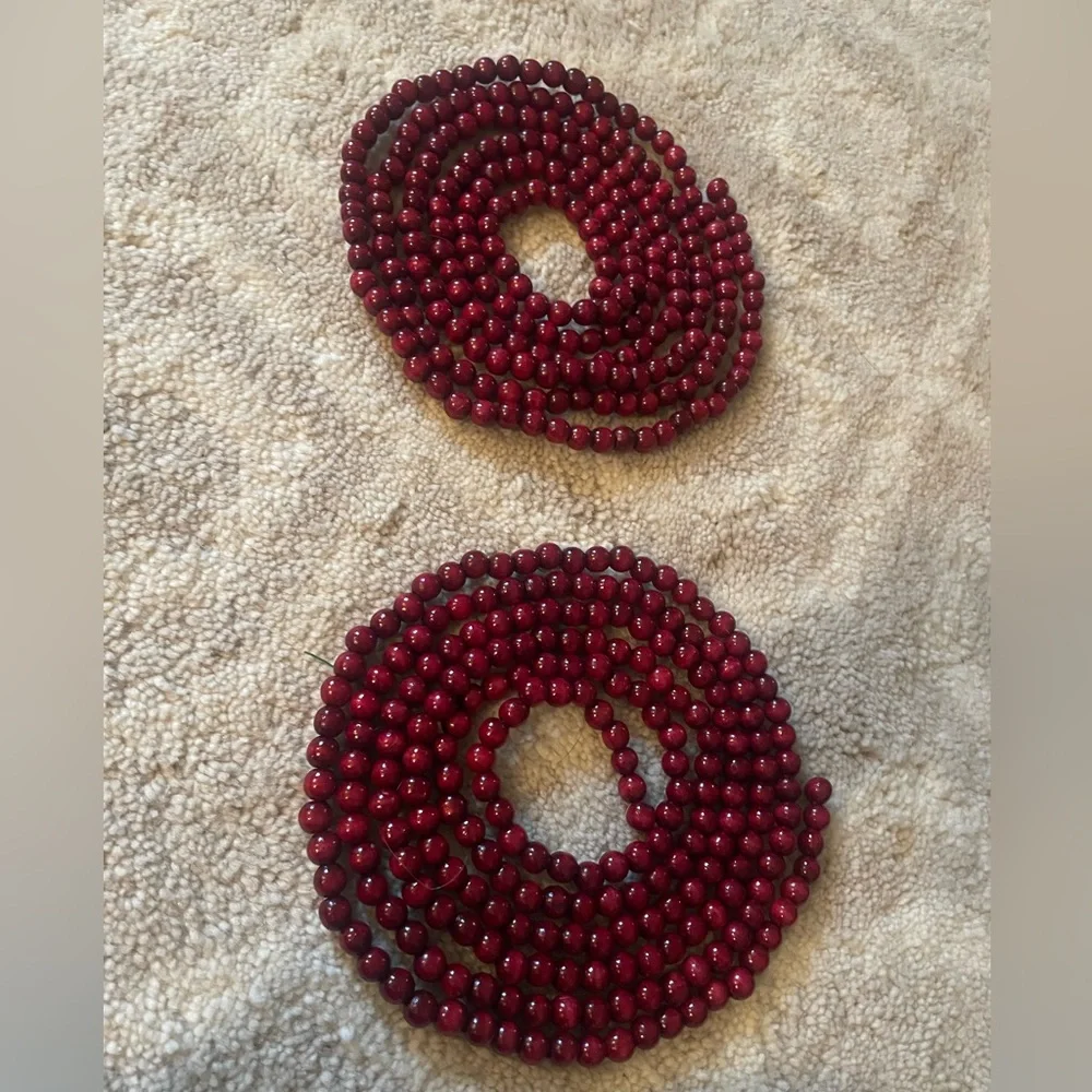 1990s Vintage Burgandy Red Wooden 1/2